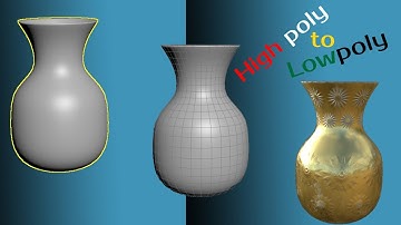 high poly to low poly | 3dsmax | Zbrush | Substance painter |