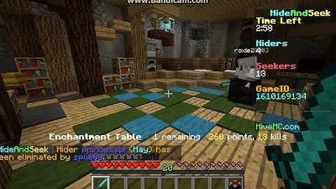 Player calling hacks!---Minecraft HiveMC Hide and Seek (Seeking!!) [15]