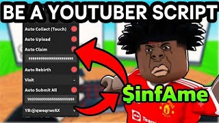 💸 Script Roblox Be A YouTuber - Inf Money,Inf Egg,Auto Rebirth ( No Keyless ) screenshot 5