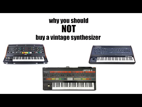 Why you should NOT buy a vintage synth...(an oversimplification, I admit....but food for thought)