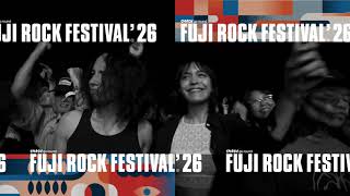 1st LINEUP ANNOUNCEMENT | FUJI ROCK FESTIVAL’ 26