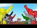Long Slide Game With Cow Elephant Gorilla Hippopotamus Tiger 3d Animal Game Funny 3d Animals