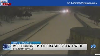 Virginia State Police respond to hundreds of crashes statewide