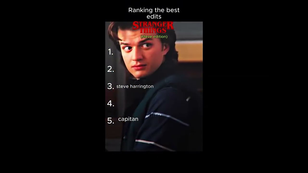 Ranking steve Harrington aura