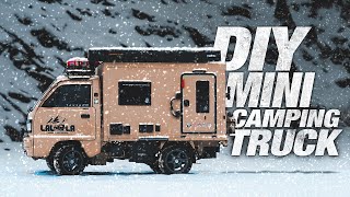 [DIY MINI CAMPER] Camping in the snow