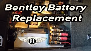 Bentley Continental GT Battery (2) Replacement and Service Location