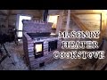 Our timber frame cabin part XVIII: MASONRY HEATER COOKSTOVE