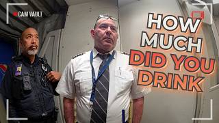 Drunk Pilot Arrested Inside Cockpit | Bodycam