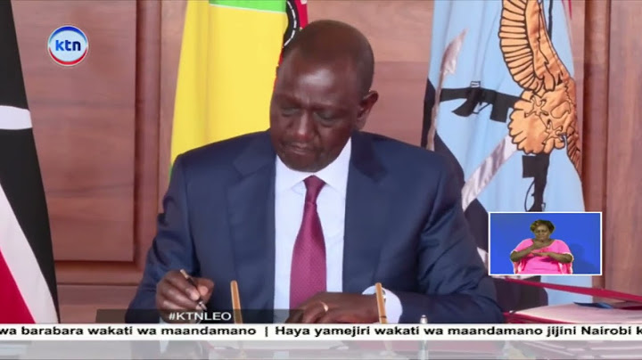 Rais Ruto ametia sahihi mswada wa utakatishaji wa pesa kusaidia kupambana na uovu huo nchini