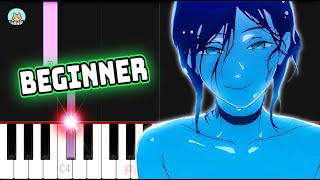  Chainsaw Man Movie Reze Arc Ost  In The Pool  Beginner Piano Tutorial U0026 Sheet 