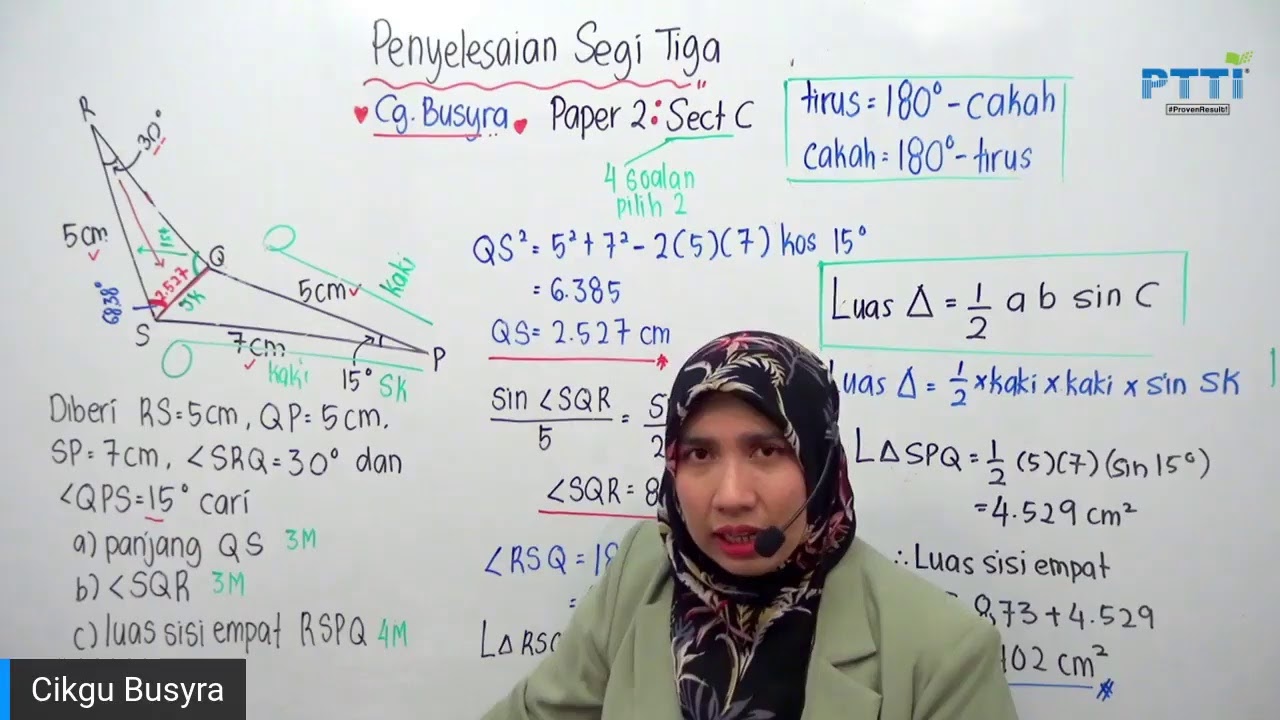 PTTI ADDMATH SPM - PENYELESAIAN SEGI TIGA