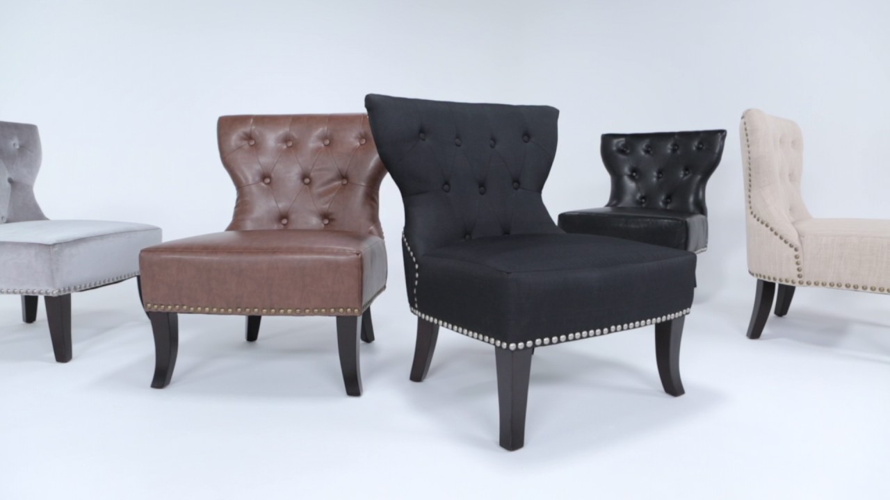 Simpli Home Kitchener Accent Chairs YouTube
