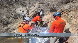 Sabino Canyon rescue: Tucson toddler among airlifted hikers