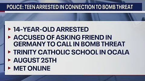 Florida student enlists German friend to call in fake bomb threat