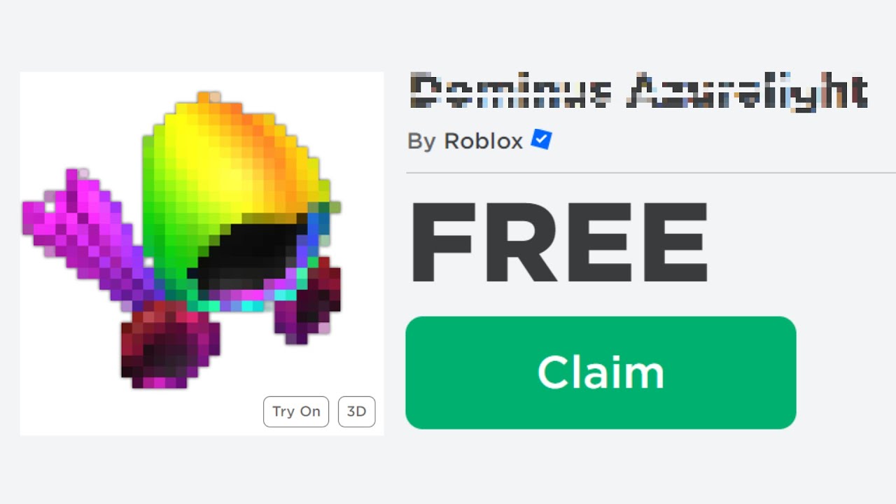 Roblox caiu #roblox #dominus #free