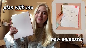 prep/plan with me for the new semester!
