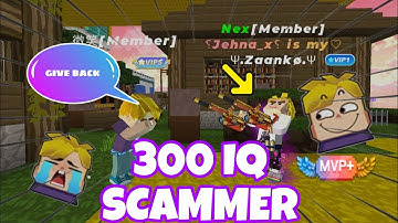 😭 This 300IQ Scammer, SCAMMED MY GATLIN GUN || Blockman GO Skyblock