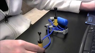 Simplified valve system for Lego Technic Pneumatic prototype of haptic glove
