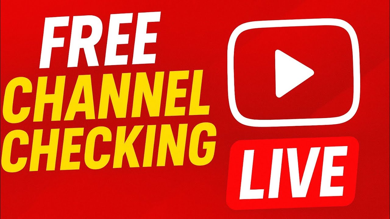FREE CHANNEL CHECKING LIVE” |#livestreem - YouTube