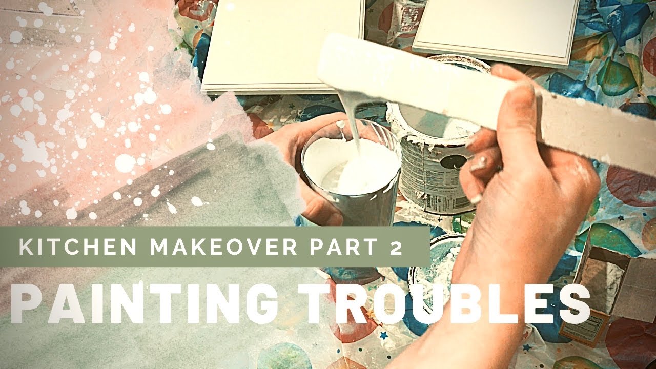 Chalk Painting Cabinets | Kitchen Makeover Vlog | Part 2 | - YouTube
