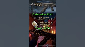 Crafts below 5$ #1 - Ak-47 Elite Build #cs2 #craft #cs2craft #cs2skins #memes