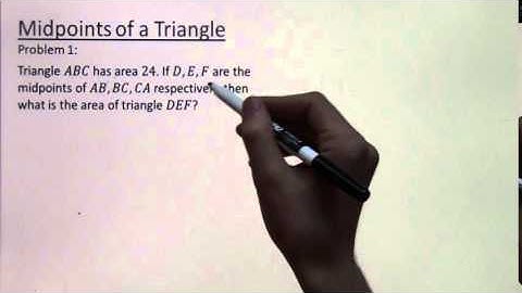 The Midpoints of a Triangle