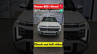 Hyundai Venue Facelift HX7 DIESEL ⛽️ U♥️it #viralreels #shorts #venue #hyundaivenue #carshorts