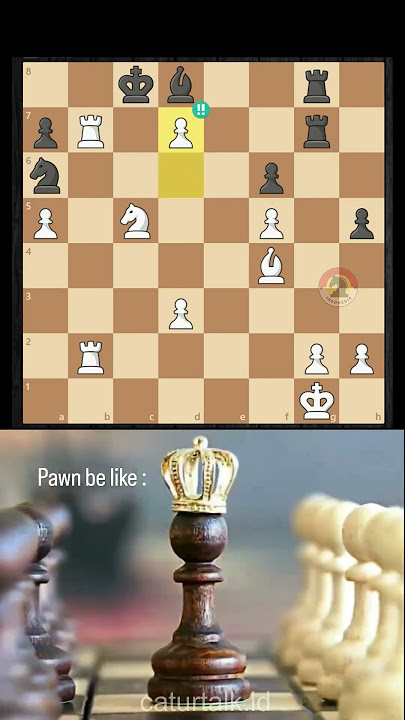 BRILIANT Pawn belike:💀 #chess