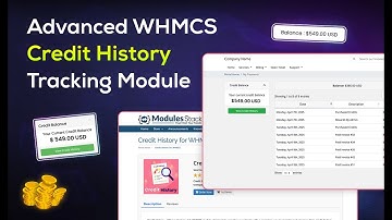 Credit History Module for WHMCS | Easily Track Client Credit History | Modules Stack