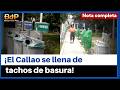 Vecinos indignados por exceso de tachos de basura en una cuadra del Callao.
