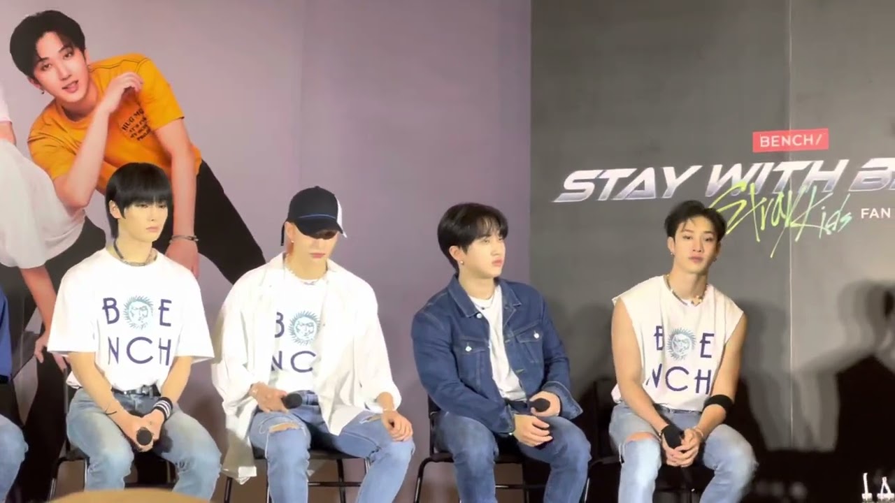 Stray Kids x Bench press conference - YouTube