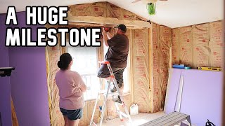 COMPLETE Bedroom Drywall Install - Mobile Home Renovation