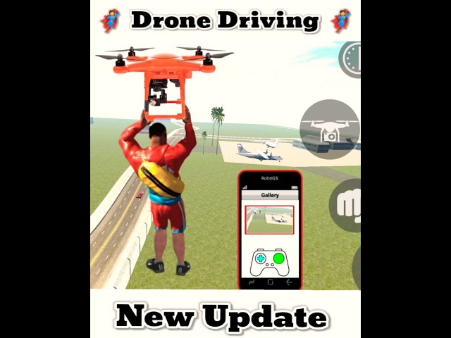 आ गया Drone 🤩| Indian Bike Driving 3D | Indian Bikes Driving 3d Game - @MAYURGAMING009.  #shorts class=