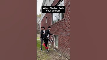 🤣When Chabad Finds Your Address #chabad #jewcrazy #jewish