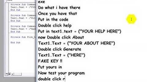 Keygen in Visual Basic