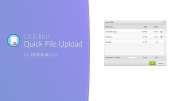 CKEditor Quick File Upload demo