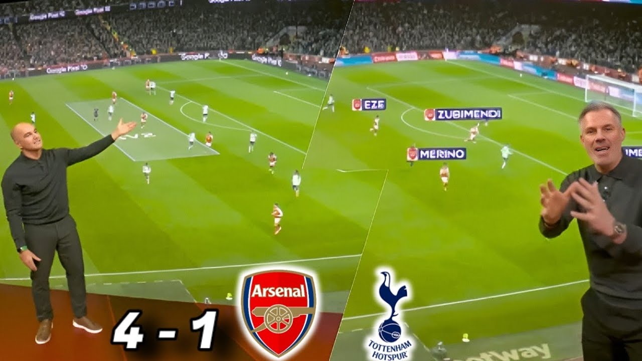 Arsenal DESTROY Spurs 4-1! Carragher & Roberto Martínez Full Analysis