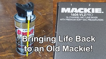 Using DeoxIT to bring back life to an old Mackie 1604-VLZ-Pro