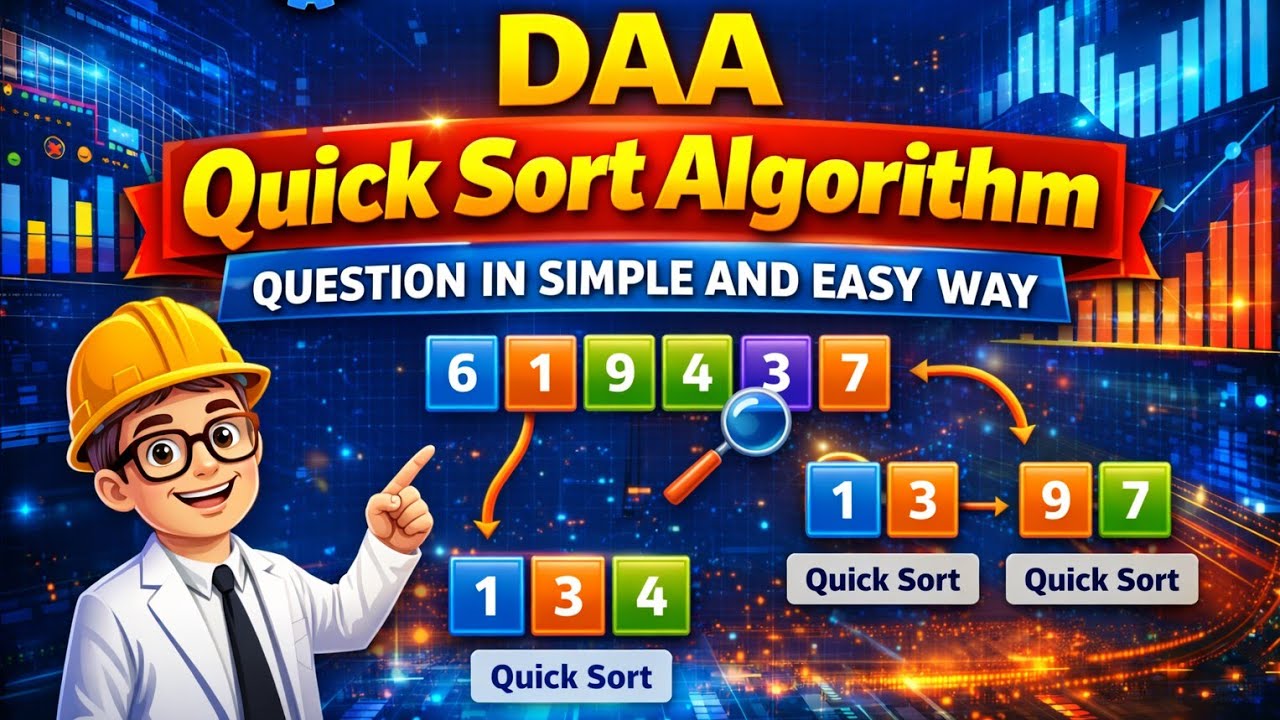 DAA- Quick Sort Algorithm | Design and Analysis of Algorithms (DAA) | # ...