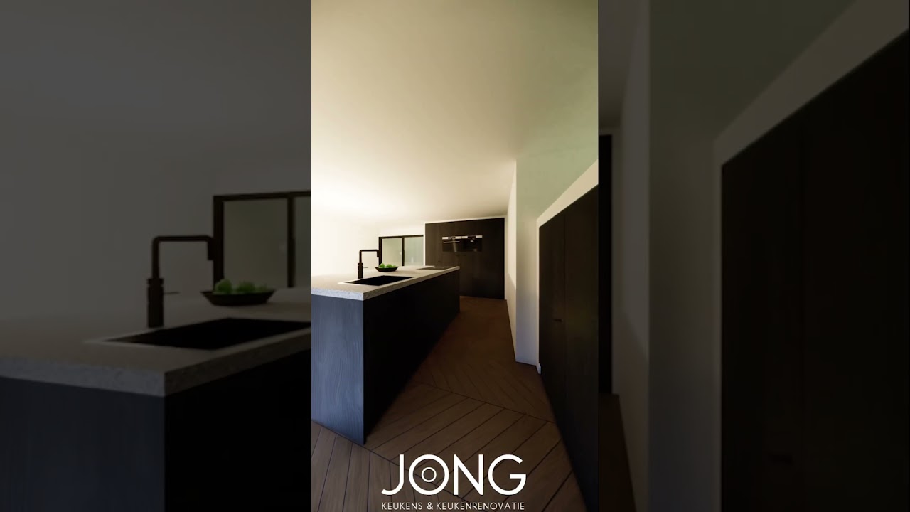 Keukenontwerp “Sherwood Black” 