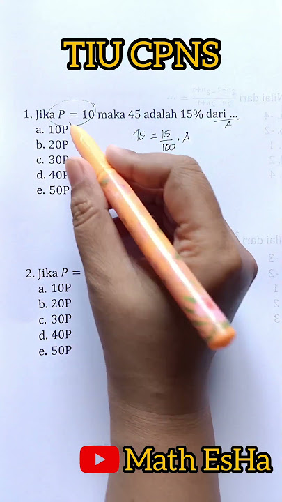 SOAL TIU CPNS MATEMATIKA DASAR SOAL TES MASUK KERJA PSIKOTES SKD 2023