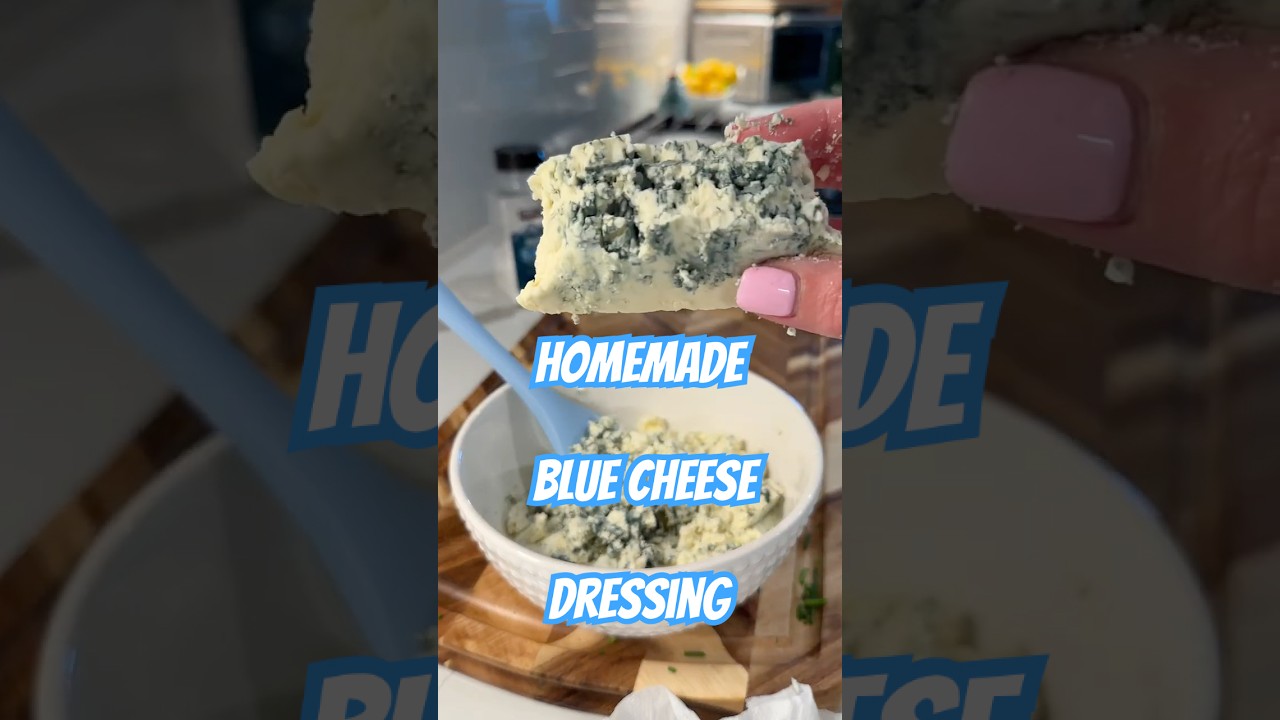 Homemade Gourmet Blue Cheese Dressing | Easy & Creamy Recipe for Salads,  Wings, and More! - YouTube