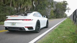 SOUL & Flat 6 Motorsports | Porsche 992 Turbo Valved Exhaust System with Competition Pipes