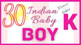 2024 ᐅ K letter names for boy Hindu latest | boy names starting with K | Indian names from k for boy