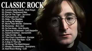 Classic Rock Greatest Hits 70's 80's 90's - The Beatles. Bon Jovi, Pink Floyd, Eagles, Queen Full