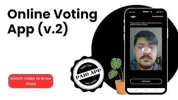 Android Online Voting App (𝗣𝗔𝗜𝗗 𝗔𝗣𝗣) | Final Year Project | Voting App | Firebase ML Kit project