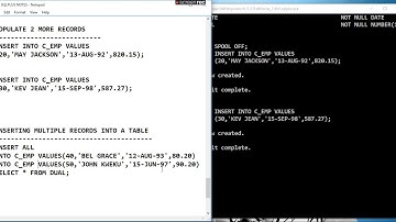 ORACLE SQL PART 4   INSERTING MULTIPLE RECORDS,LOCATING AND LAUNCHING SQL DEVELOPER