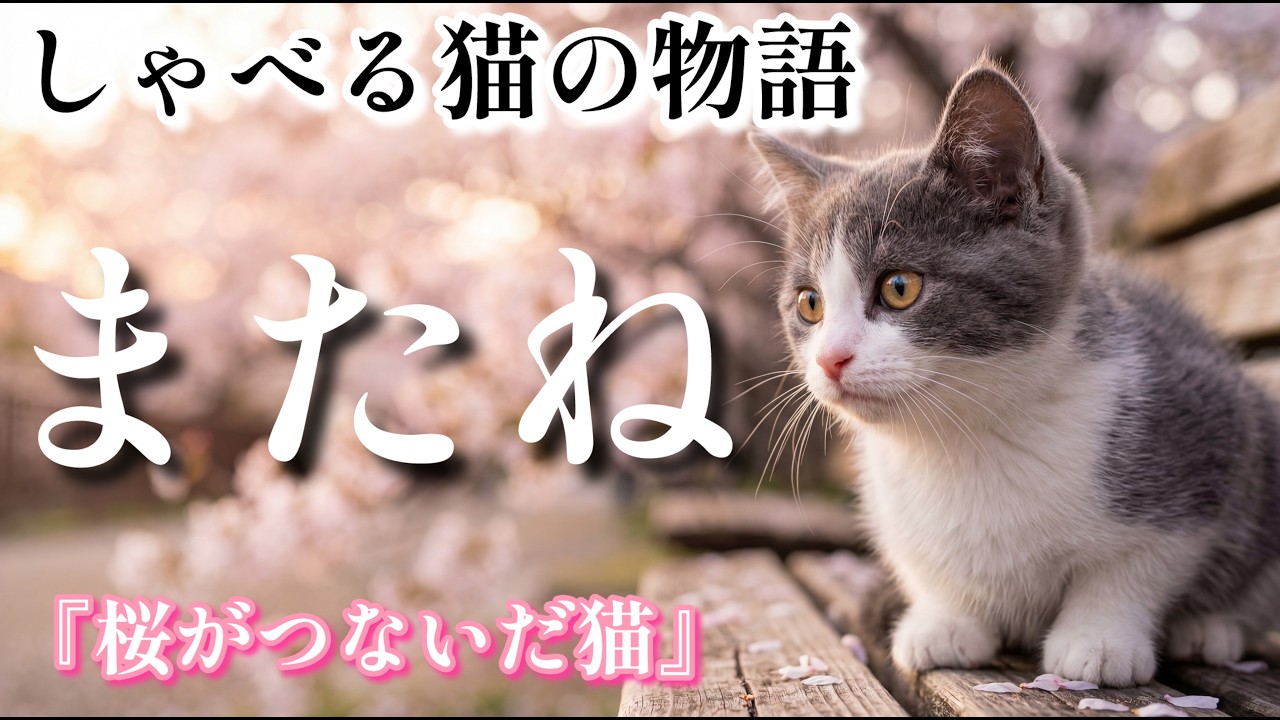 Sora the talking cat [The cat connected by cherry blossoms] - YouTube