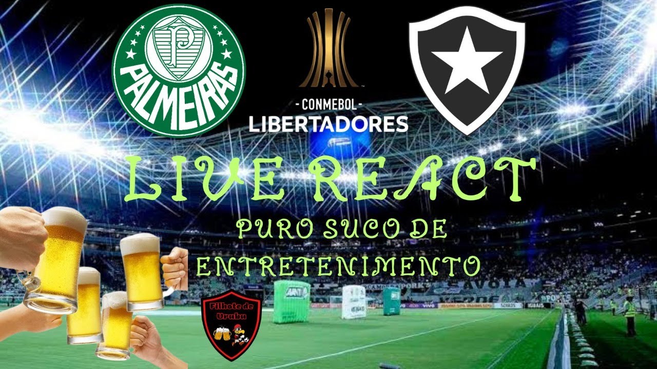 Live React Palmeiras 2 x 2 Botafogo: Libertadores 2024 (21/08/2024) - # ...