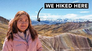 Climbing Peru's Palccoyo Rainbow Mountain: We Couldn't Breathe! 🇵🇪